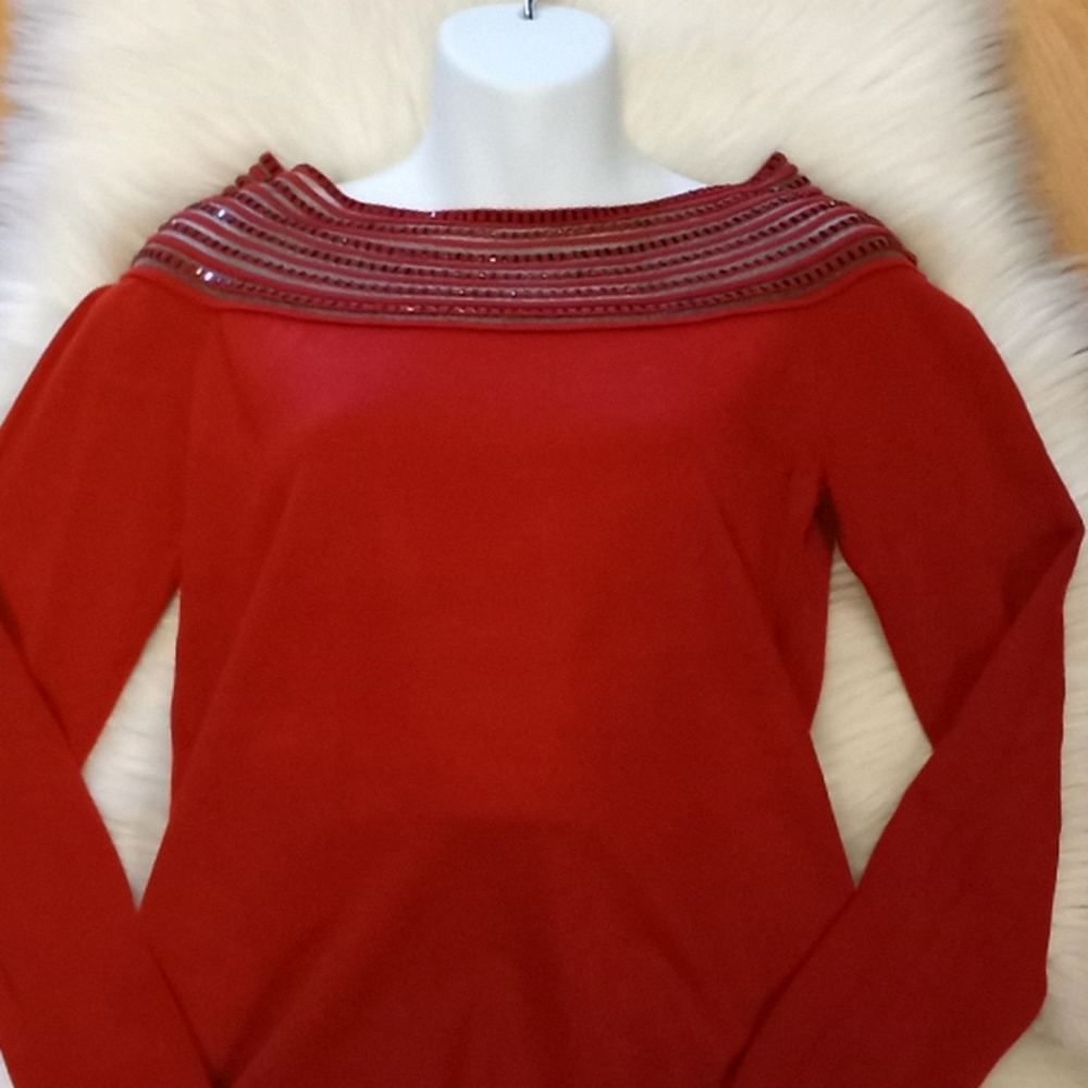 Boston Proper Beaded  Sweater - Picture 10 of 12